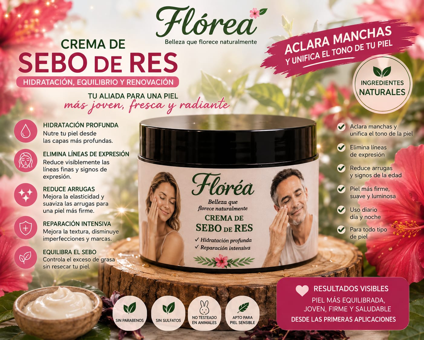 Crema de Sebo de Res Florea